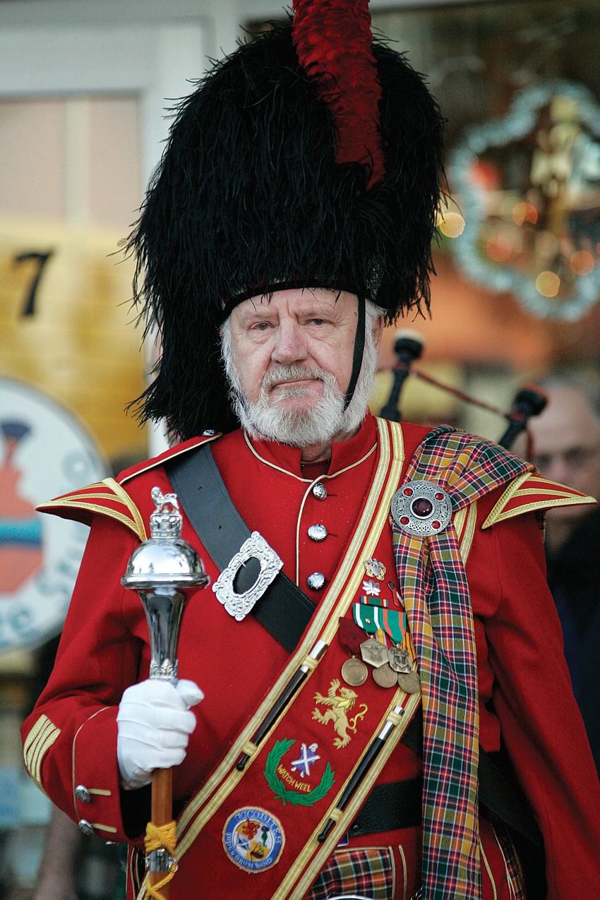 Jacobites Pipe & Drum Band drum major Greg Gregory performed at the annual St. Andrews Scottish Festival. Published Dec. 9.