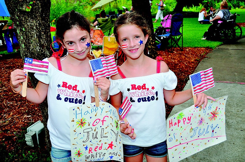 Lila Marlowe and Emma Anderson dressed the part for the Fourth of July celebration at Selby Gardens.