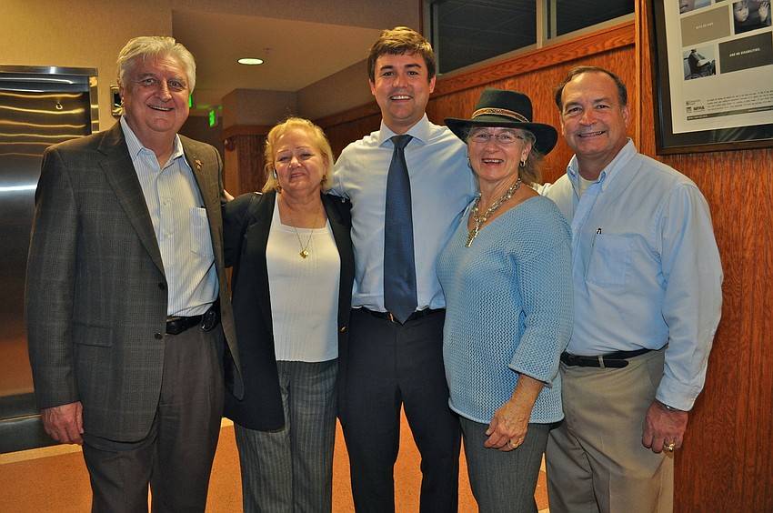 Dr. Rich Swier, Barbara Vaughn and Christian Ziegler with Darlene Wood-Harvey and Greg Harvey