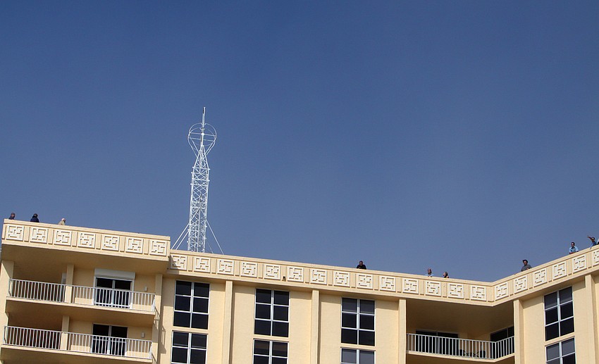 Joseph Bauerâ€™s crew, look around hoping for the fog to die down so that Bauer could perform on Tuesday morning.