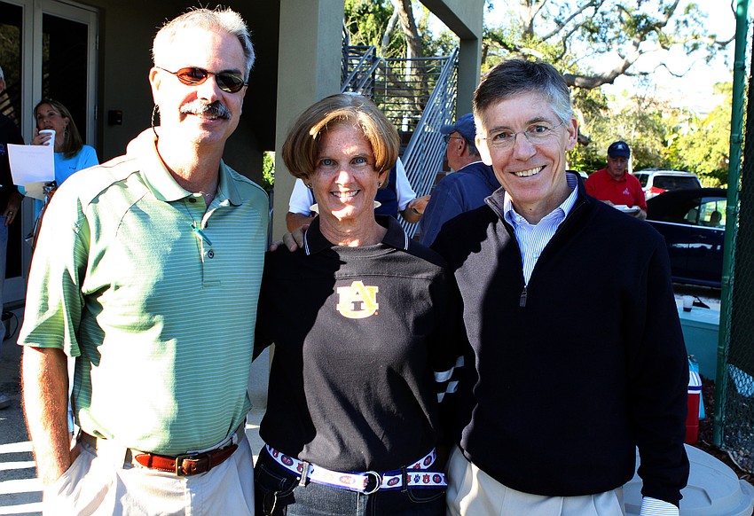 Chili cook-off judges Eric Hammersand, Lorin Goldner and Matt Walsh.