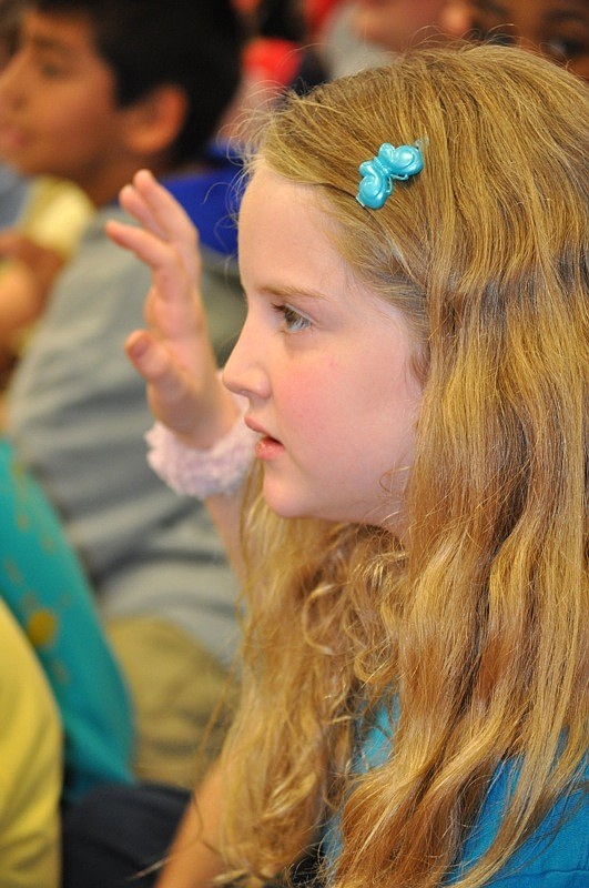 Jaye Kendzior, 8, pledged to eat right and exercise.