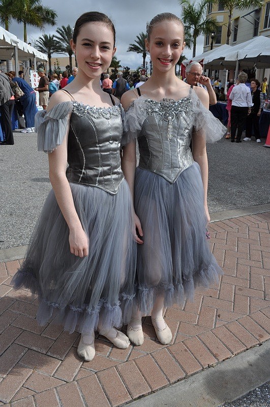 Allison Forsyth and Caitlyn Gish performed with the Sarasota Ballet School.