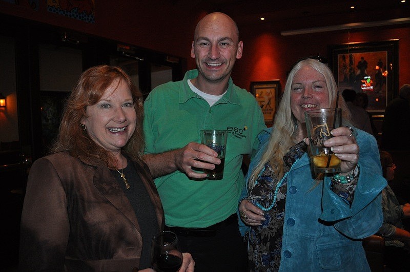 Brooke Elias, Karl Handley-White and Nina Powers caught up with each other.