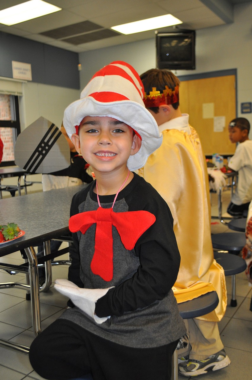 Armando McCarty went as his favorite storybook character, The Cat in the Hat.