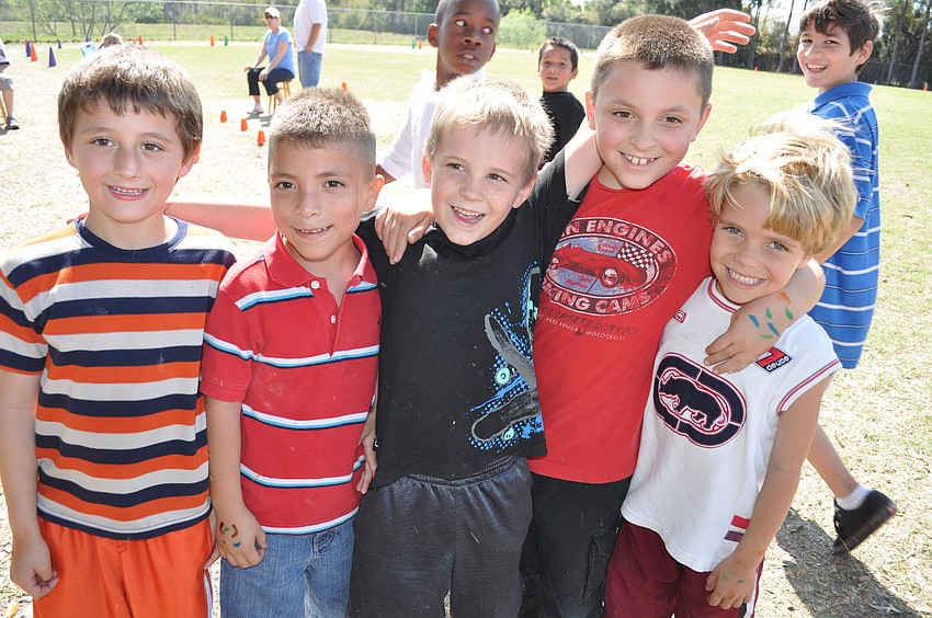 Pictured are Adam Catterson, Cornelia Santana, Caleb Gostkowski, Dylan Martorano and Lucas Naylor.