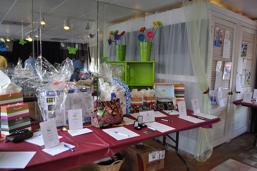The silent auction featured prizes from local businesses including handbags, vacation packages and gift certificates for local restaurants.