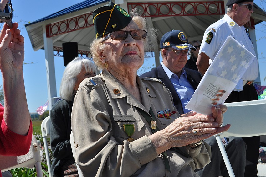 Ninety-one year old 1st Lt. Gerry Haller served in World War II.