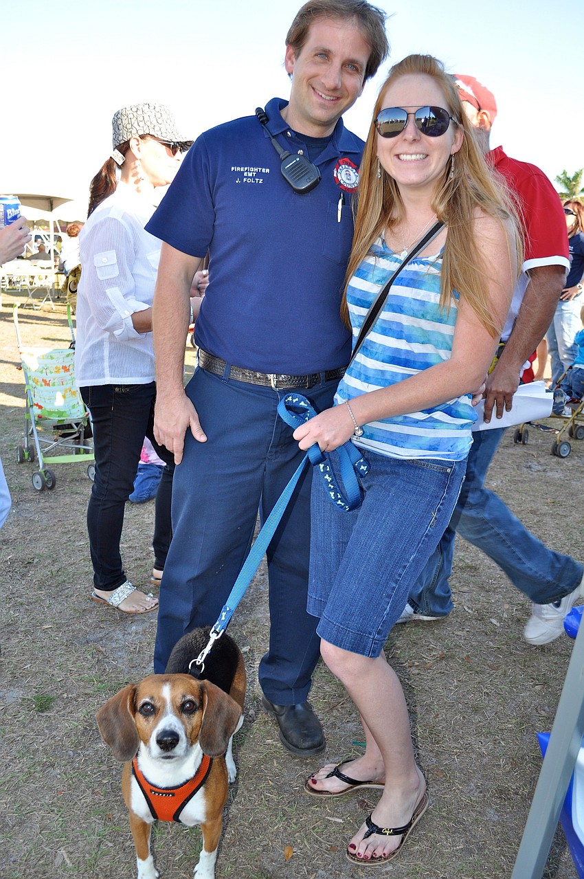 Jason Foltz and Dyan Johnson with Junior
