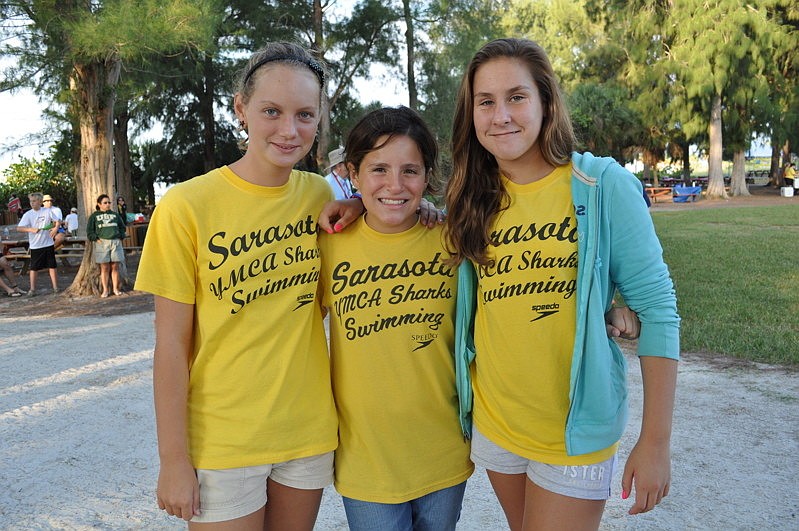 Olivia Hoefling, Carolina Morales and Peyton Hunkapiller