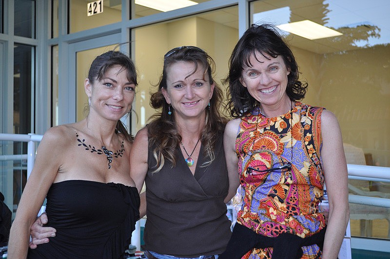 Suzy Kalin, Amy Kaiser and Patty Erwin offered face and body painting.