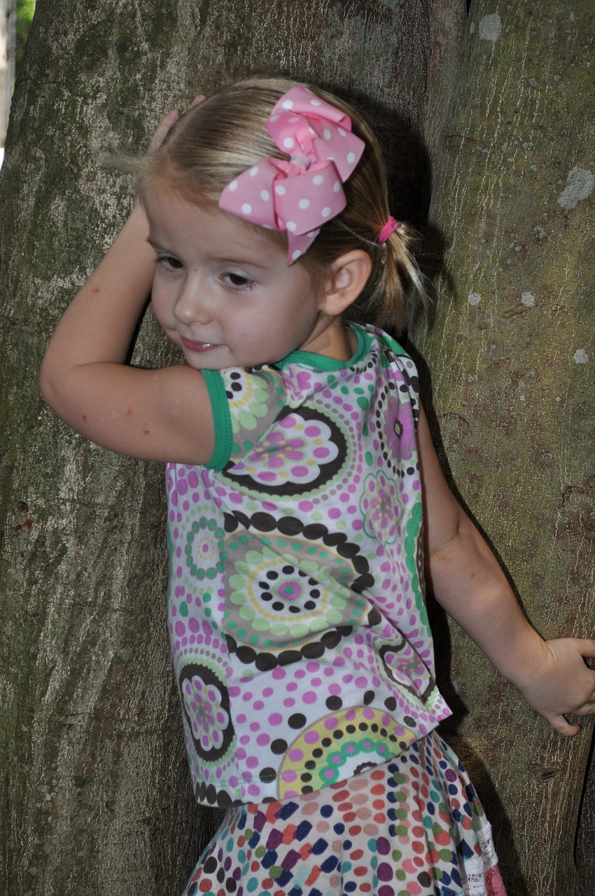 Sienna Steiner gives The Observer her best pose.