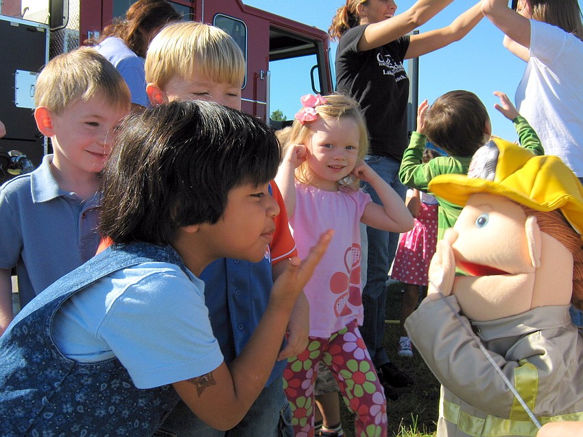 Claire Schmalzer, Ella Ziegler and Ayden Kirk had a great time.
