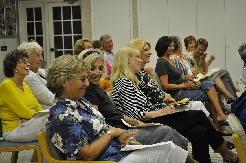 The group discusses upcoming Garden Club events.