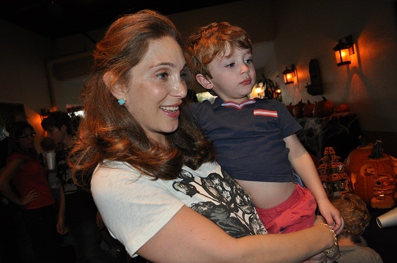 Grazia Ochoa and her son Alessandro, 2, were visiting their grandma, Lakewood Ranch resident Suzy Sorice, from New York.