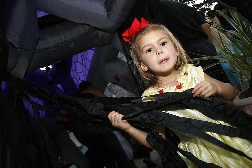 Caroline Coyne braved the haunted house at this year's Boo Fest.