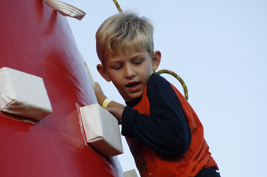 Nate Gruhl, 4, had a blast at the Family Fun Night.