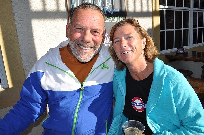 Ron Halpern and Lynn Schmidt eat at the Lucky Pelican at least once a week.