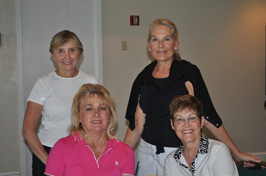 Back row: Sandy Wood and Melanie Simonsen. Front row: Paulette Samowitz and Nancy Curtis