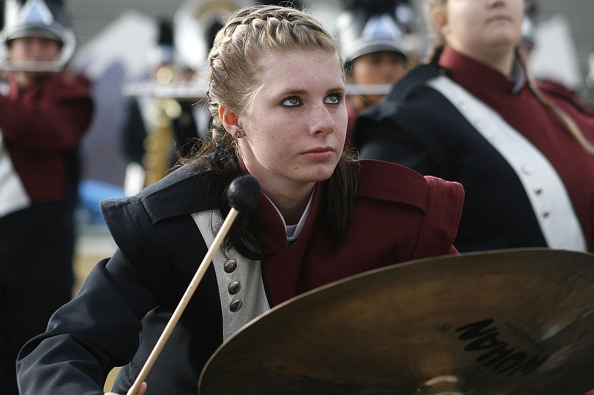 Arika Brown was a member of this year's pit percussion section.