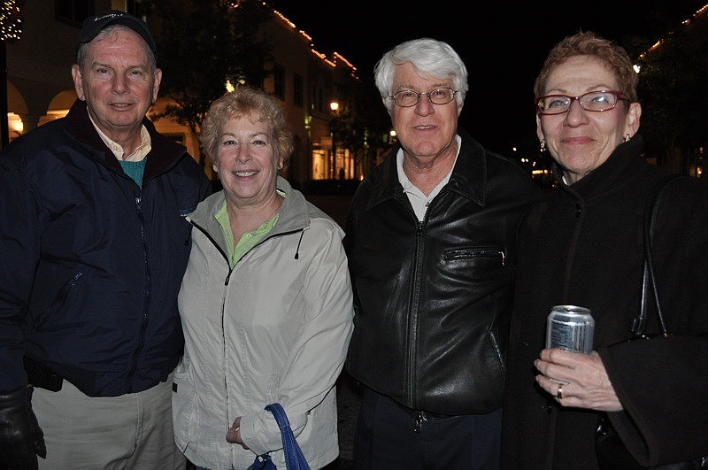 Art and Linda Feinberg of University Park caught up with Meadows residents Mark and Molly Ballow.