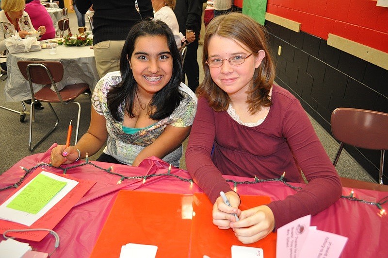 Namisha Lakhwani and Brooklyn French checked in guests.