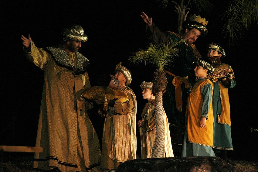 Harry Stenger, Lance Wiegand and Jeff Ashe portrayed three kings.