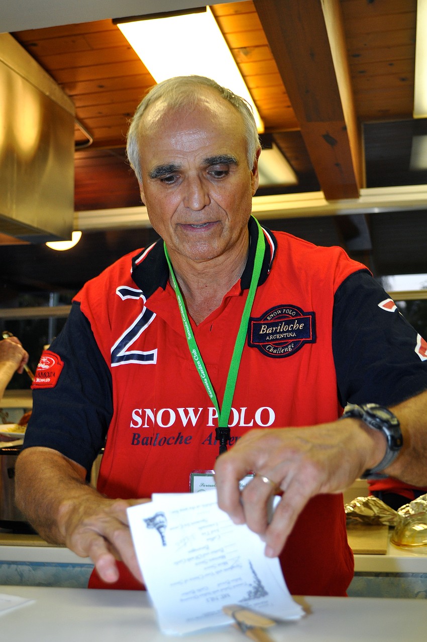 Wiley Osborn files dinner orders accordingly.