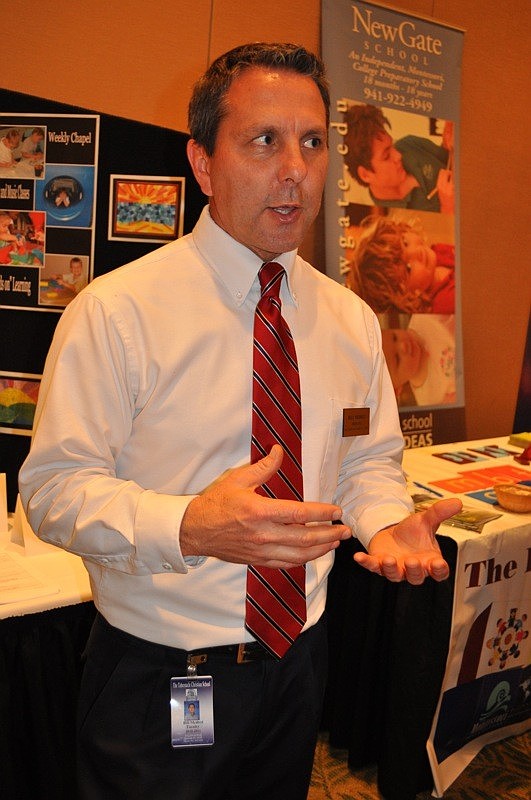 Bill Medred, principal of Tabernacle Christian School, shared his schoolâ€™s vision with parents.