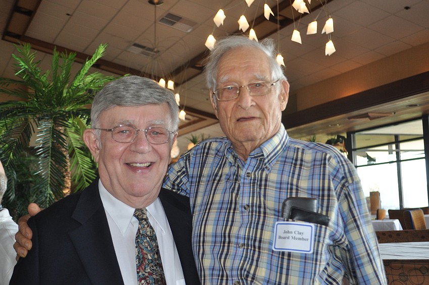President Murray Blueglass with John Clay
