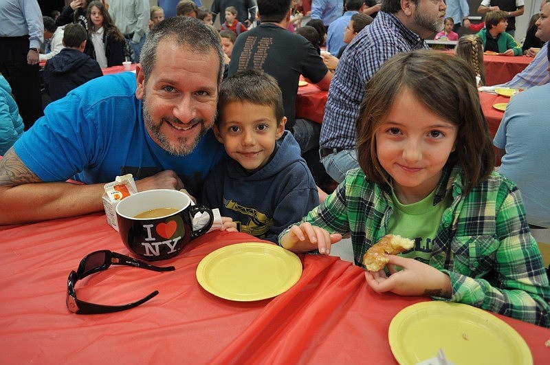 Bryan Giuliano came out with his children, Jackson Bergamo and Madison Churchill.