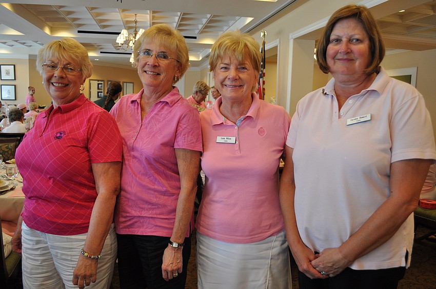 Joyce Yancey, Carol Dunbar, Linda Wilson and Carolyn Howard golfed at the same time.