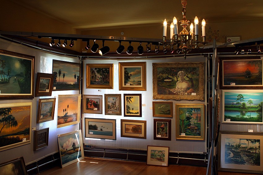 Art Link International's exhibit inside the mansion on Sunday, Feb. 20 at the Historical Society of Sarasota County's 2nd Annual Antiques and Appraisals Event, at Phillippi Estate.