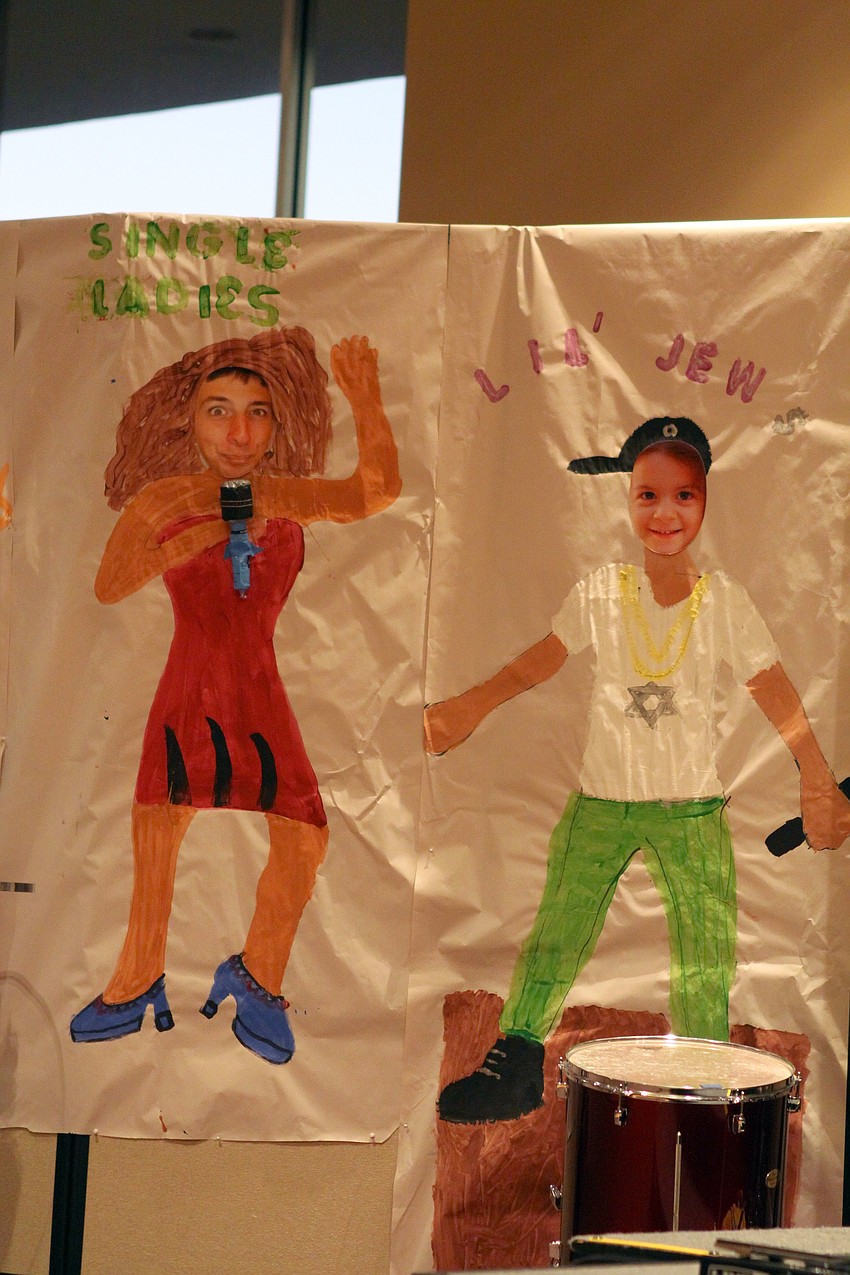 Some of the decorations that were made up for the event on Feb. 26 at Temple Sinai's 2nd Annual 