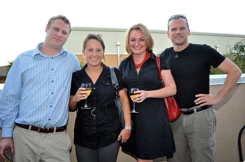 Justin Pogli, Mishelle Hilliard, Erica Urban and Bruce Anttila van Hoover