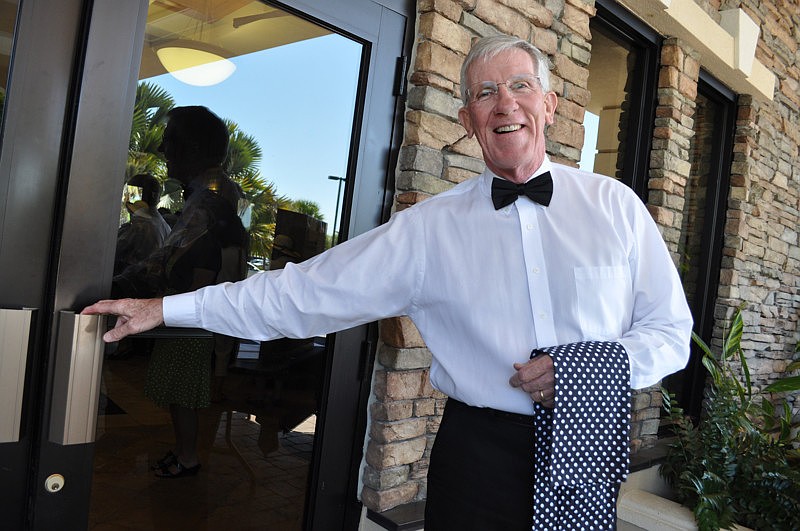 Dave O'Connor ushered in guests.