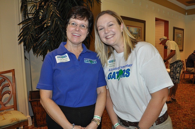 Barbara Pfeiffer and Kelly Huber both teach third grade.