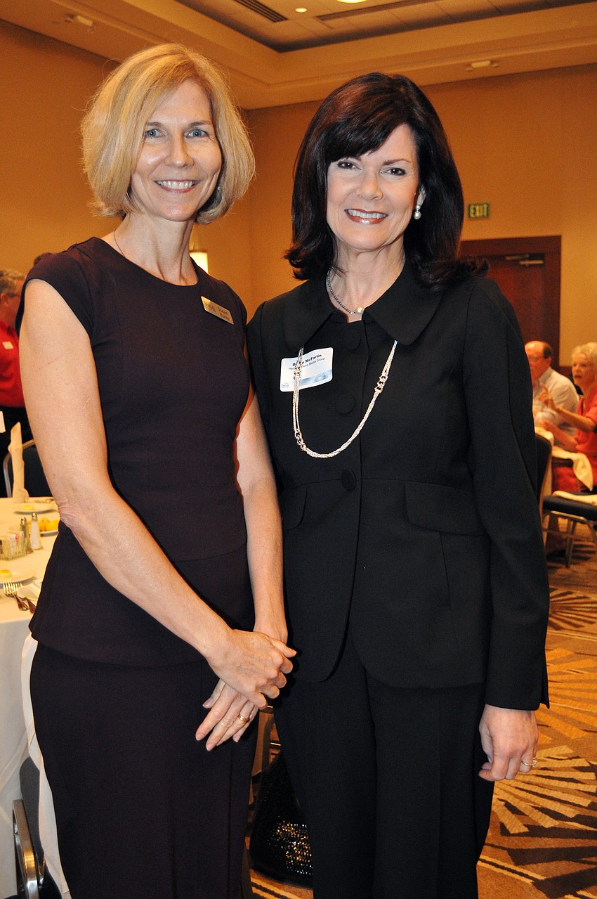 Panelists Susan Burns of biz941 and Diane McFarlin of the Herald-Tribune Media Group