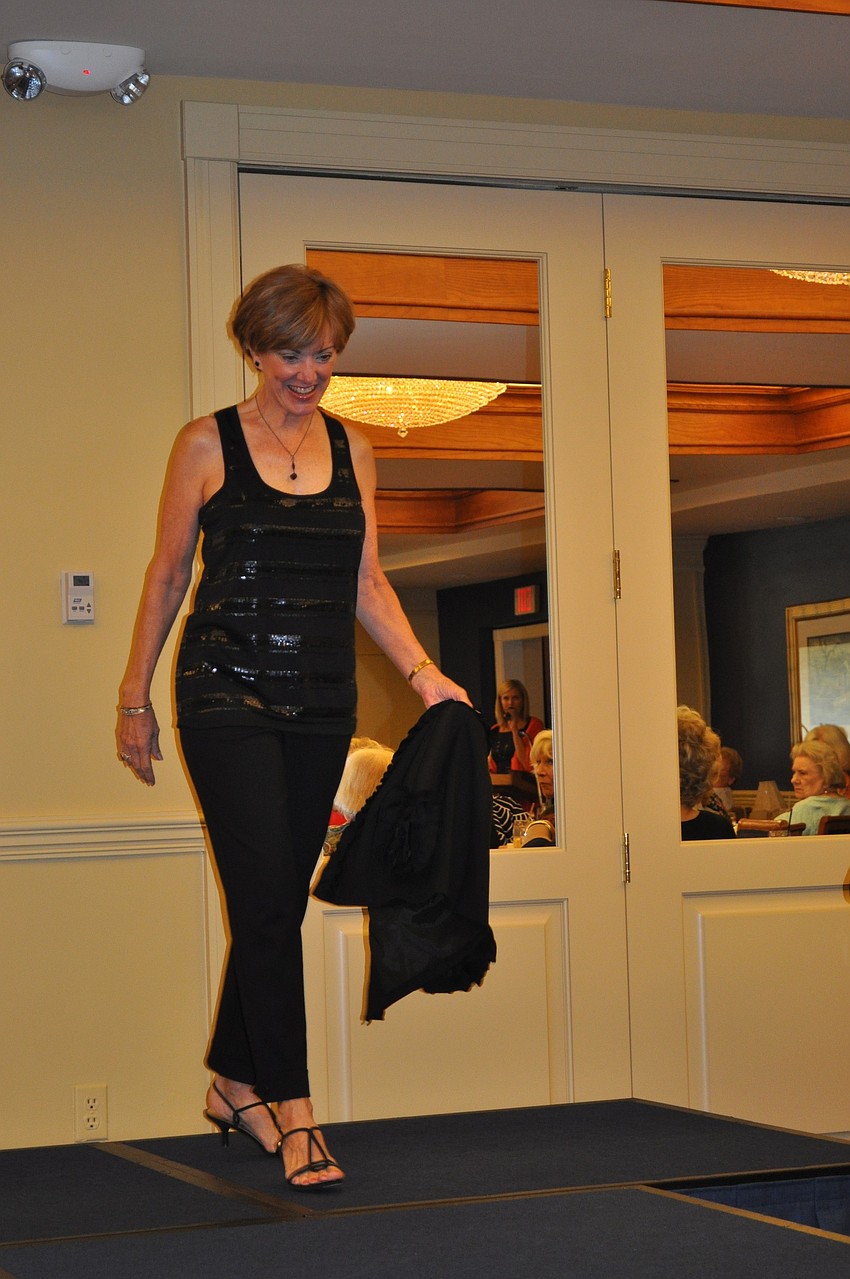 Karin Jones walks the runway.