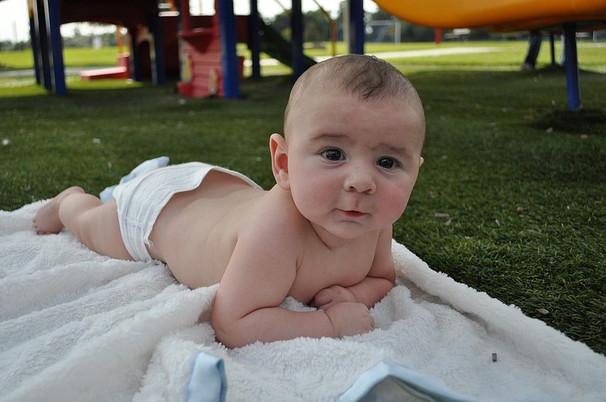 At 4 months old, Kyler Beraud was the youngest child there.