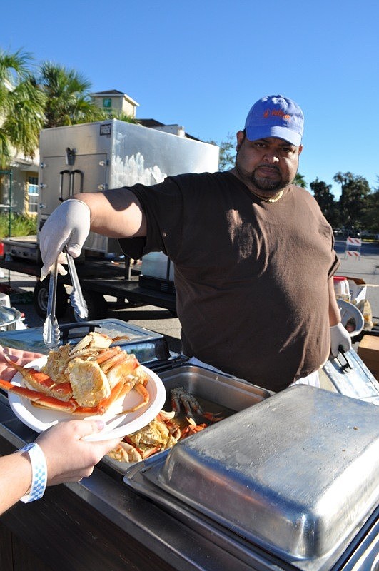 Jose Juarez served up more than four types of crab.