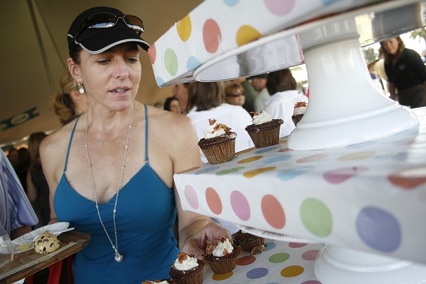 Jenn Curtsinger was intrigued by the beer cupcakes.