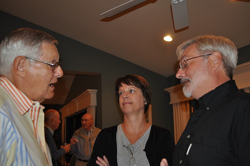 Bernard Levine with Terri and Steve Himes