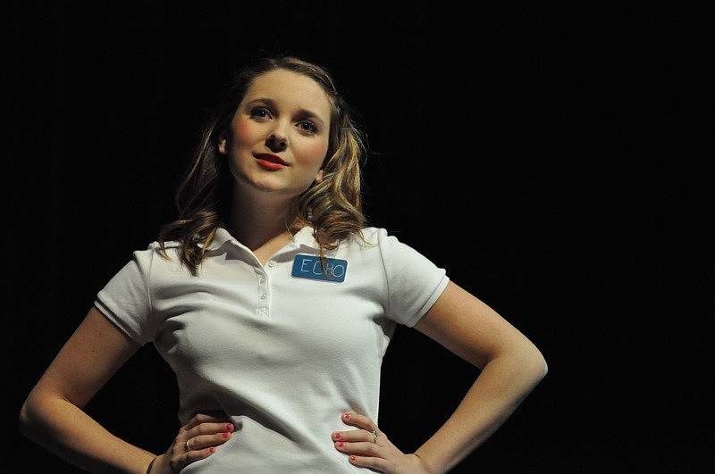 Echo Moss, who is played by Kayla Taylor, daydreams about going to the lake instead of being at work.