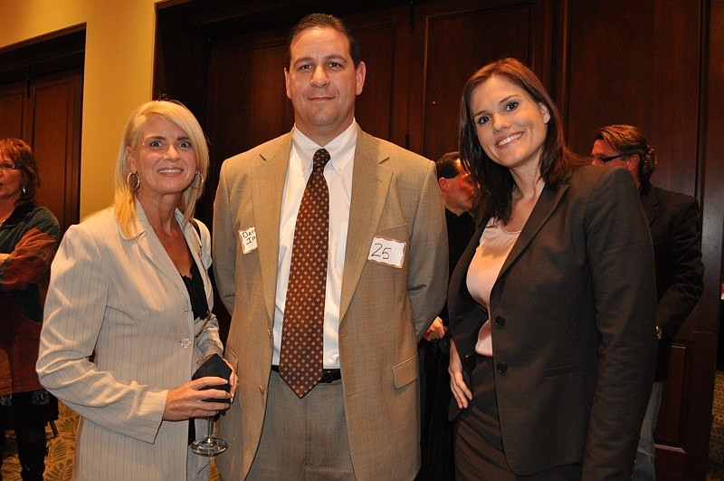 Pictured are Lisa Provvidenza of ABC 7, Darren Inverso of Norton, Hammersley, Lopez & Skokos, and Cynthia Riddell of Riddell Law Group.