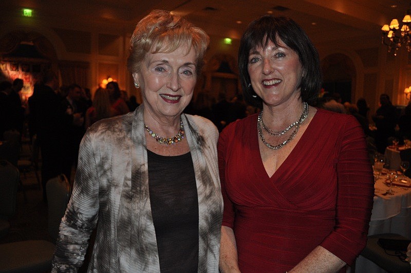 Former Manatee County Commissioner Pat Glass made sure to visit with her daughter, Summerfield resident Mary Glass, executive director for the Manatee Education Foundation.