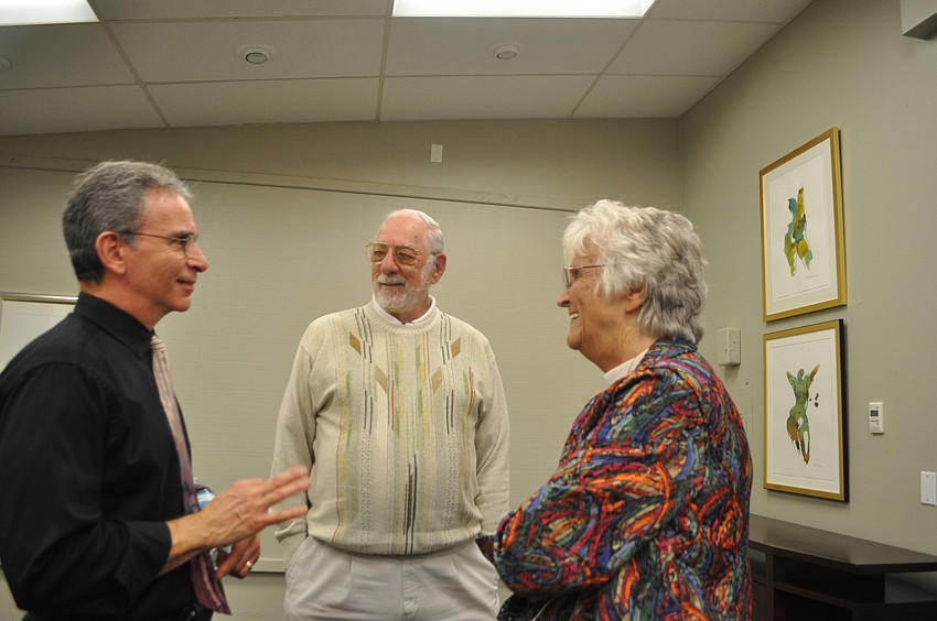Scott Blum with Norman and Barbara Levey