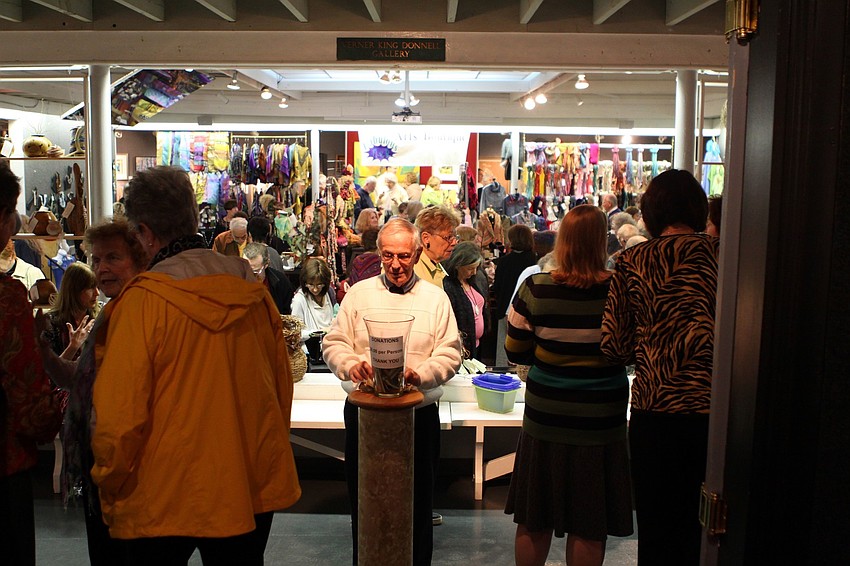 Opening night of the Fabulous Arts Boutique at Arts Center Sarasota.