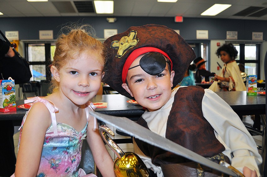 Alexis Campbell and William Hilton as a princess and a pirate