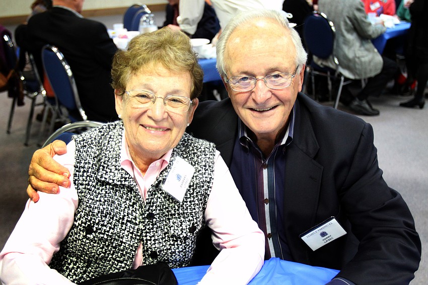 Barbara and Harry Lifsec at Shabbat Alive! dinner on Friday, Feb. 11 at Temple Emanu-El.